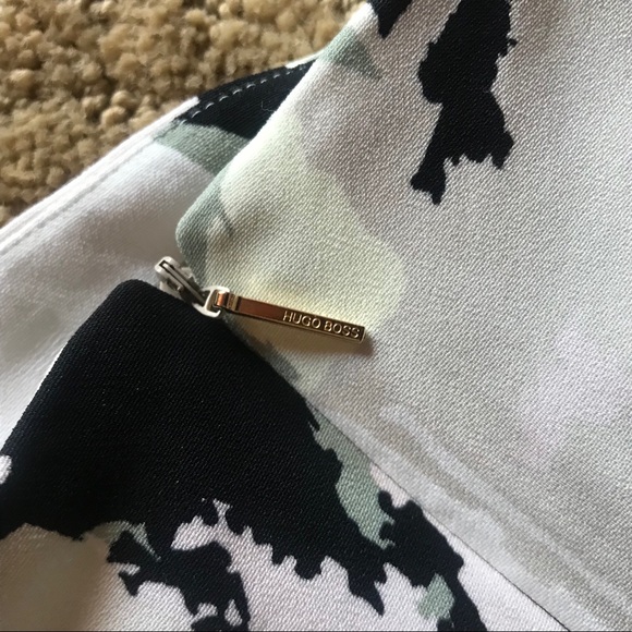 Hugo Boss Abstract Paintbrush Strokes Pencil Skirt - Picture 8 of 8